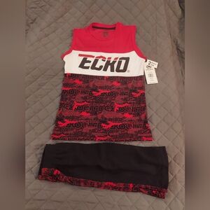 Ecko Unlimited Red and White Graphic Set